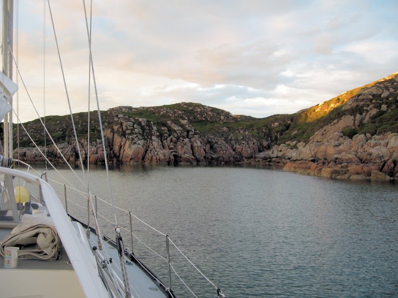 Our first evening, off the Ross of Mull
