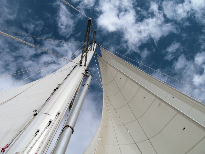 ...under full sail